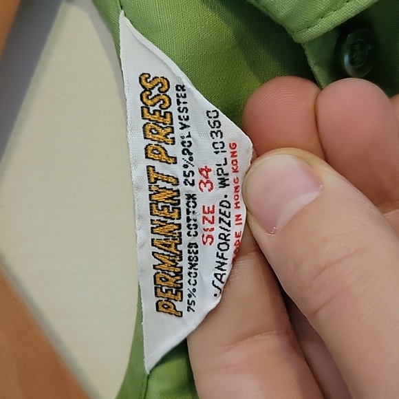 Vintage PermPress Green Top NWOT - Picture 7 of 15
